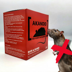 AKANOID "spécial lieu humide & extérieur", efficace sur les rats