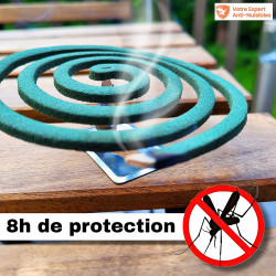 Spirale répulsive anti moustique jusqu'à 8h de protection