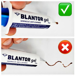 Application du gel Blantor anti cafards