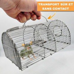 Nasse multiprise pour piéger les souris avec poignée pour transport sans risque de contact