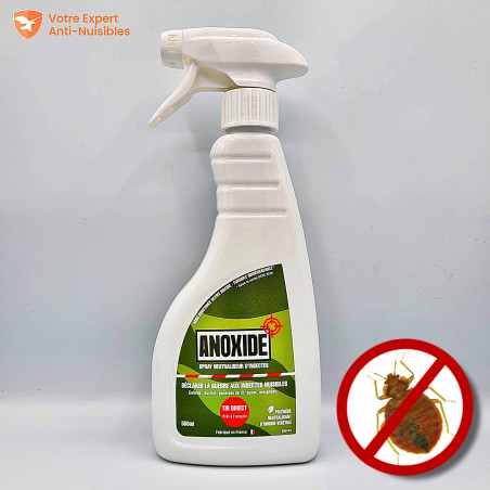 Spray punaise de lit 500ml ANOXIDE, neutralisant puissant sans insecticide (500ml)
