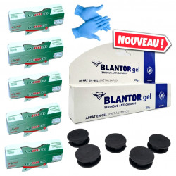 Pack anti cafards et blattes comportant le gel Blantor 20g + 5 pièges à phéromones GEOTRAP + 1 paire de gants + 5 mini stations