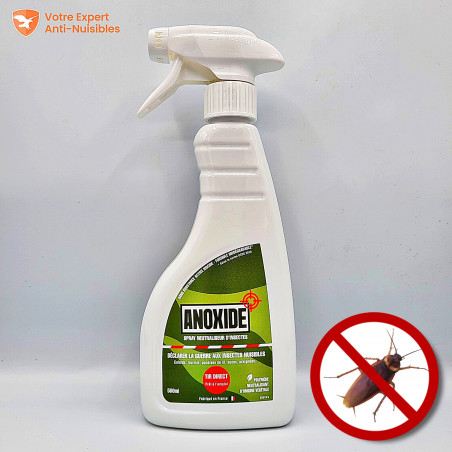 Spray anti cafard & blatte 500ml ANOXIDE, neutralisant puissant sans insecticide (500ml)