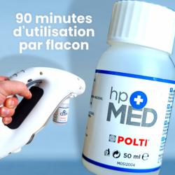 Flacon HPMED : 90 minutes d'utilisation