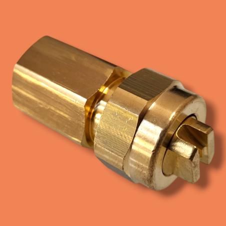 Buse à jet plat en laiton TP 8002 Ms pour pulvérisateur avec lance laiton, raccord G1/4"