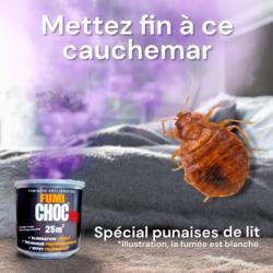 Fumigène FUMICHOC spécial anti punaises de lit : Mettez fin au cauchemar