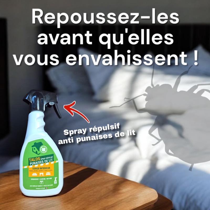 Spray répulsif TALOS : Repousse & éloigne les punaises de lit