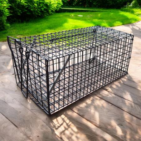 Cage une entrée piège à rats, loirs, lérots en acier inoxydable pour intérieur & extérieur (32x15x13,5 cm)