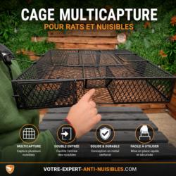 Cage à rat multi-prise double entrées
