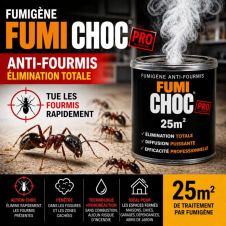 FUMICHOC, fumigène anti fourmis SUPER EFFICACE