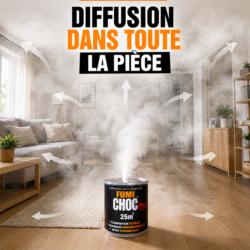fumigene anti puces diffusion fumee dans toute la piece traitement complet fumichoc efficace
