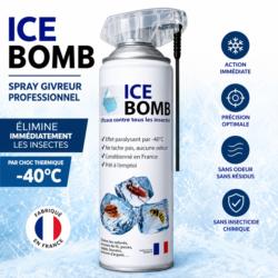 bombe froid anti insecte ice bomb spray givreur -40 degres elimine insectes instantanement sans insecticide