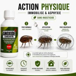 schema fonctionnement anoxide anti puce action physique immobilise et asphyxie puce sans insecticide traitement naturel maison