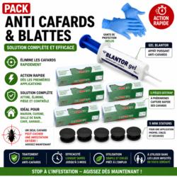 pack anti cafards blattes complet gel blantor 5 geotrap 5 mini stations traitement efficace infestation