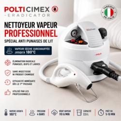 polti cimex eradicator nettoyeur vapeur professionnel punaise de lit 180 degres fabrique en italie