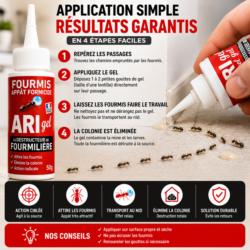 application gel anti fourmis ari gel gouttes passage fourmis traitement maison efficace