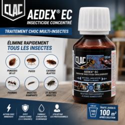 insecticide aedex ec concentre multi insectes puces cafards fourmis traitement choc