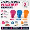 attractif rats souris lot 3 aromes viande vanille poisson appat rongeurs piege efficace