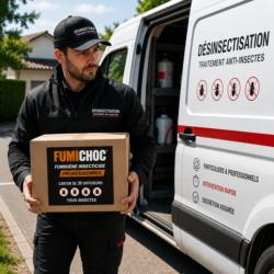 professionnel desinsectisation transport fumigene fumichoc carton 30 diffuseurs anti insectes