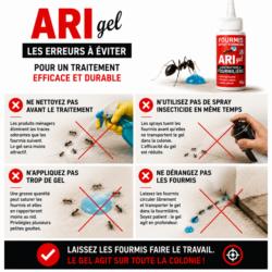 gel anti fourmis ari gel erreurs a eviter traitement efficace fourmis colonie conseils utilisation