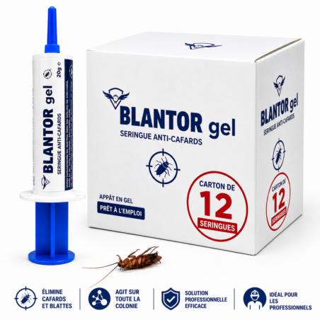 Gel BLANTOR professionnel – lot de 12 gels anti cafards