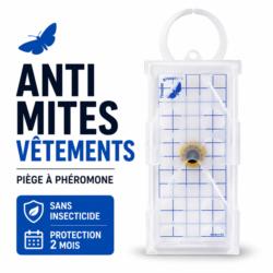 Piège à phéromone anti-mites des vêtements PYRO NET sans insecticide avec protection jusqu'à 2 mois