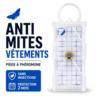 Piège à phéromone anti-mites des vêtements PYRO NET sans insecticide avec protection jusqu'à 2 mois