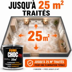 Fumigène anti punaises de lit FUMICHOC pour traiter jusqu'à 25 m²
