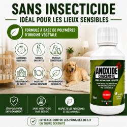 ANOXIDE sans insecticide adapté aux lieux sensibles et aux environnements fréquentés