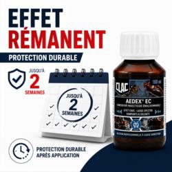 insecticide anti puces aedex ec elimine puces effet remanent jusqu'à 2 semaines