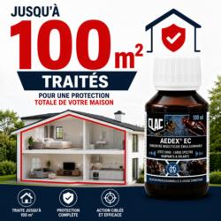 insecticide anti puces aedex ec elimine puces jusqu'a 100 m2 traites