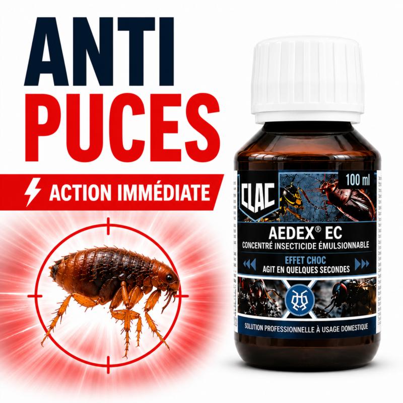 insecticide anti puces aedex ec concentre 100ml traitement maison puces efficace