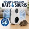 répulsif à ultrasons contre rats et souris 240V protection jusqu’à 50 m²