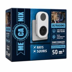 répulsif à ultrasons contre rats et souris sans poison avec protection jusqu’à 50 m²