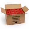 Carton de 12 boîtes AKANOID® Brodifacoum contenant 180 blocs raticides paraffinés de 20 g prêts à l'emploi contre les rats et le