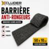 Barrière anti-rongeurs XCLUDER 50 x 10 cm en acier inoxydable contre rats, souris et mulots