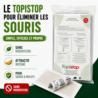 TOPISTOP piège à glu anti-souris sans rodenticide, lot de 10 plaques prêtes à l'emploi