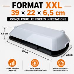 Piège à cafards EXOROACH XXL dimensions 39 x 22 x 6,5 cm conçu pour les fortes infestations
