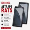 Attrape-rats Catchmaster 48RB à colle ultra puissante, lot de 2 plaques sans rodenticide
