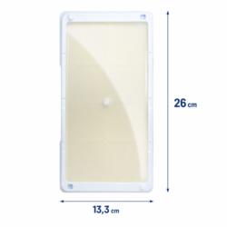 Dimensions du piège à glu Catchmaster 48WRG : 26 x 13,3 cm