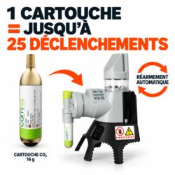 Cartouche CO2 Camro pour SafeTrap Automatic permettant jusqu'à 25 déclenchements automatiques