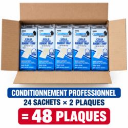 Carton Catchmaster 48WRG contenant 24 sachets de 2 pièges à glu, soit 48 plaques