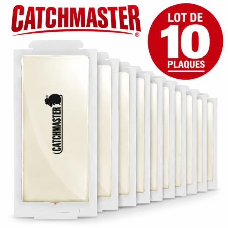 Plaque de glue souris CATCHMASTER® – Piège à colle efficace (lot de 10 plaques aromatisées)