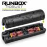 Station RUNBOX ROBUST ouverte avec deux pièges à souris GorillaTraps