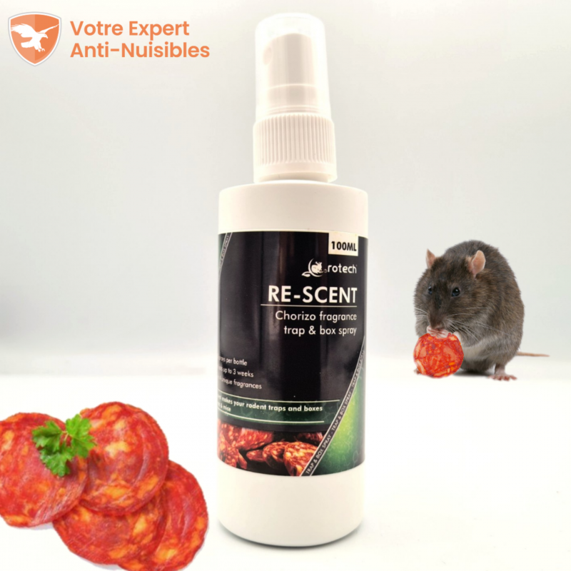 Rotech Re-Scent®, attractif pour rat, arôme chorizo.