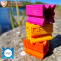 Lot de 3 blocs appât aromatisés NARA® : viande, poisson, mangue