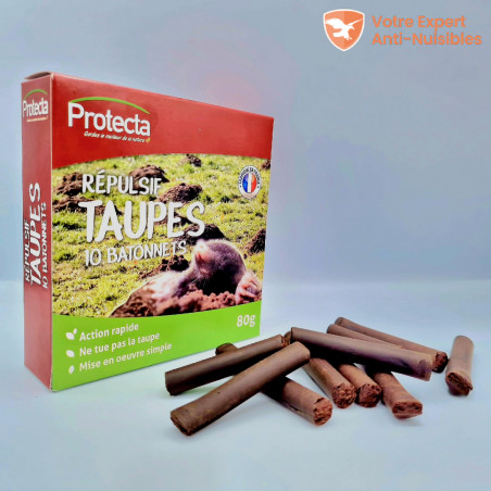 Répulsif taupe PROTECTA (10 bâtonnets)