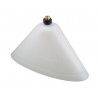 Capot de protection ovale en plastique blanc pour pulvérisateur