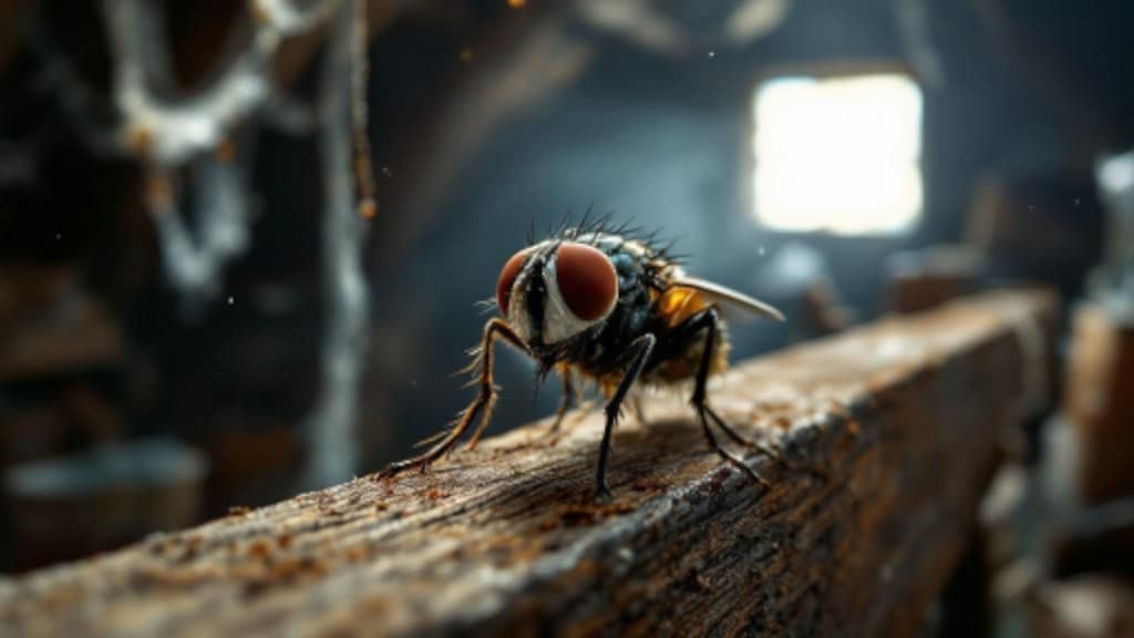 mouche de grenier ou pollenia rudis