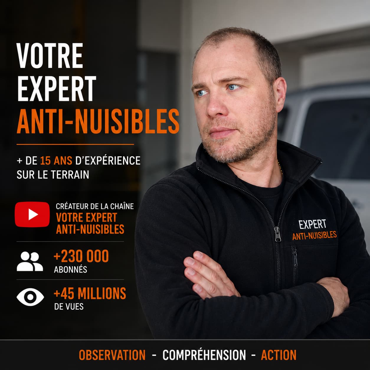 Mickaël Vannieuwenhuyse expert anti nuisibles depuis plus de 15 ans